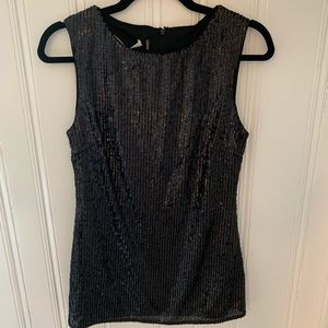 NWT Susana Monaco Meredith Sequin Blouse